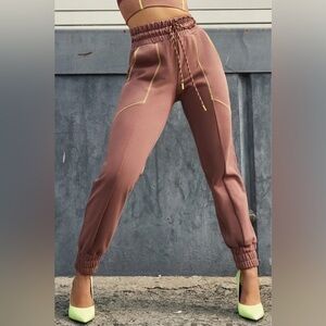 Fabletics Iris Sweat Pant Joggers in Chestnut XXS